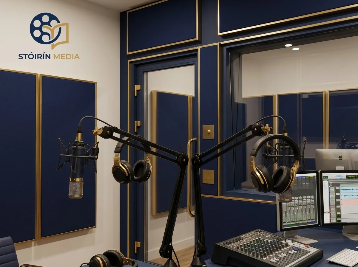 Podcast production studio